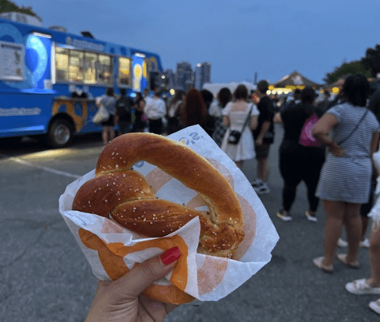 Auntie Anne’s Food Truck catering a private event