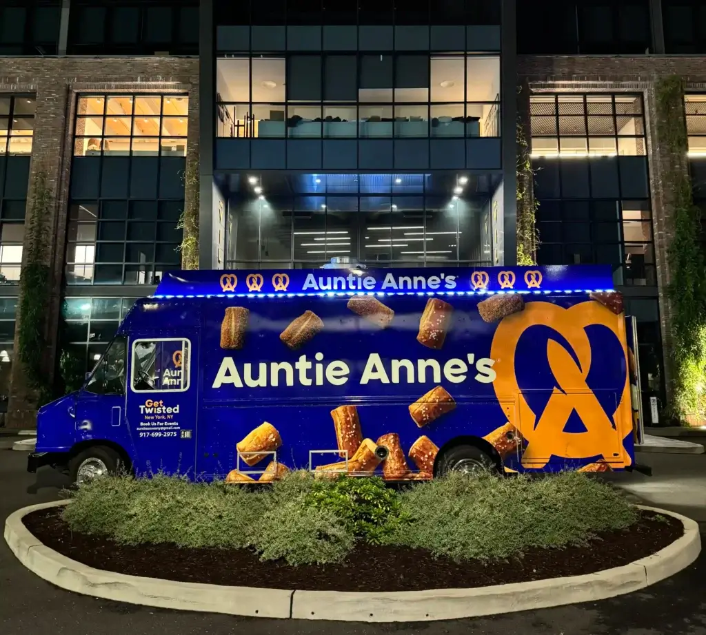 food truck corporate event nyc serving employees at an office