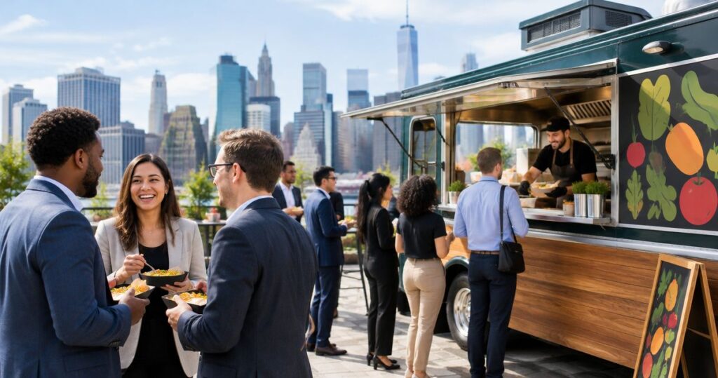 Best food trucks for corporate events in NYC 2026